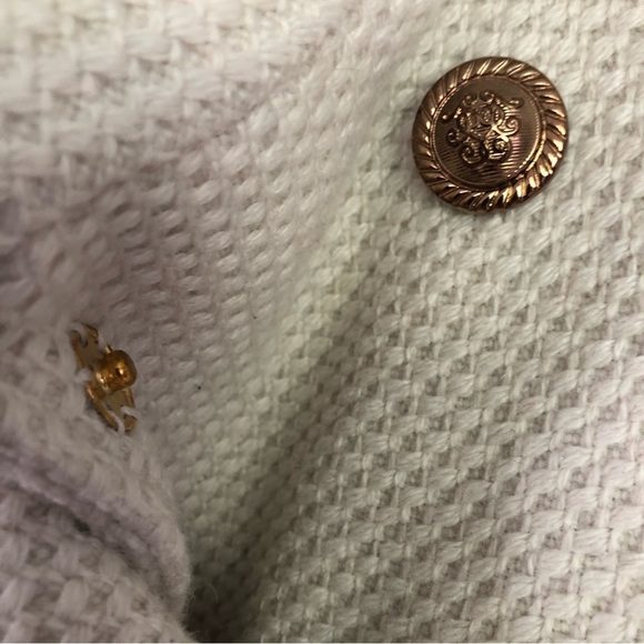 JESSICA SIMPSON Women’s Cream Buttoned Pea Coat Wool BlendSize XS - Picture 7 of 14